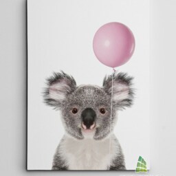 Koala With Pink Balloon Canvas Art Wall Print Picture Animal Fashion Framed Home Decor -C654 - thumbnail 2