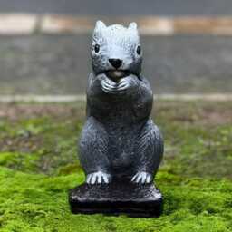 Concrete Squirrel Sculpture Garden Figurine Outdoor Woodland Statue Yard Ornament Animal Decoration Squirrel Lover Gift Art - thumbnail 2
