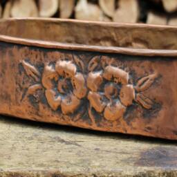 Handmade Oval Copper Planter Indoor & Outdoor Plant Pot Holder For Flowers Plants - thumbnail 3