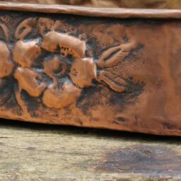 Handmade Oval Copper Planter Indoor & Outdoor Plant Pot Holder For Flowers Plants - thumbnail 2