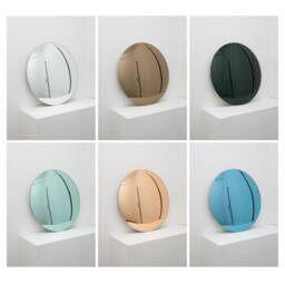 Orbis??? Round Convex Rose Gold Tinted Mirror With Handcrafted Copper Frame - thumbnail 4