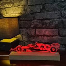 Yuki Tsunoda Led Lamp Night Light, Home Decor, Formula 1, F1 Gifts, Tsunoda, Gifts For Him, Lamp, Light