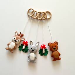 Baby Play Gym, Woodland Gym Toy, Baby Hanging Montessori Toys, Activity Center, Nursery Decor, Shower Gift - thumbnail 2