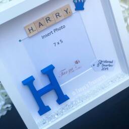 Personalized Christening Photo Frame Custom Name & Date - thumbnail 3