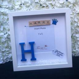 Personalized Christening Photo Frame Custom Name & Date - thumbnail 2