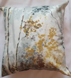 Yellow/ Grey Tree Leaf Cushion Cover/ Pillow Scatter Cushion