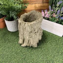 stone Garden Tree Green Man Planter Plant Pot Cute Ornament - thumbnail 4