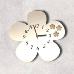 Flower Acrylic Clock - Many Colours Available - Bespoke Shapes & Sizes Made - thumbnail 2