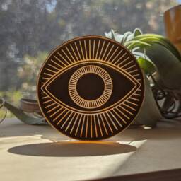 Third Eye Gold Mirrored Acrylic Night Light - thumbnail 3