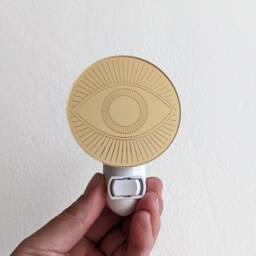 Third Eye Gold Mirrored Acrylic Night Light - thumbnail 1