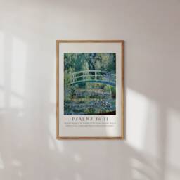 Psalm 16 You Make Known To Me The Path Poster, Camille Pissarro, Bible Verse Prints, Modern Christian Home Decor, Faith Poster - thumbnail 3