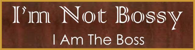 I Am Not Bossy Name Plate, Plate, Funny Plate, Name Plate With Holder, Funny Tag, Office Custom Nm15