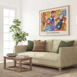 Baya Mahieddine Art Print Algerian Artist Exhibition Wall Decor - thumbnail 2