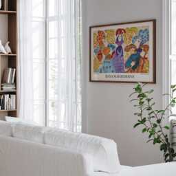 Baya Mahieddine Art Print Algerian Artist Exhibition Wall Decor - thumbnail 3