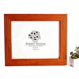 Orange Picture Frame Gallery Quality, Handmade From Birch Wood, Halloween Deco - thumbnail 3