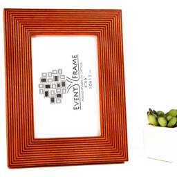 Orange Picture Frame Gallery Quality, Handmade From Birch Wood, Halloween Deco - thumbnail 4