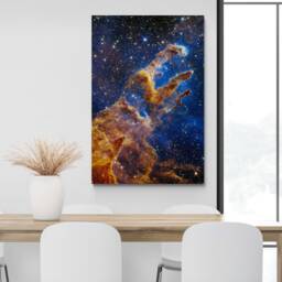 Pillars Of Creation Print - James Webb Telescope, Space Photo - thumbnail 2