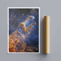 Pillars Of Creation Print - James Webb Telescope, Space Photo - thumbnail 3