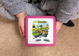 Personalized Toniebox Topper Construction Vinyl Decal, Protective Cover Tonie Box - thumbnail 1