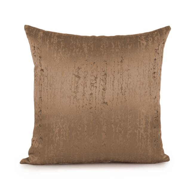 Tan, Warm Tan Pillow, Decorative Throw Pillow Cover, Cushion Accent Satin Blend, Geometric Pattern, Pillowcase, Modern Pillow - image 1