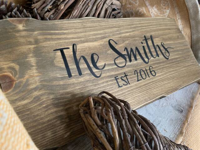 Family Sign. Custom Plaques, Personalised Family Sign/Plaque. Last Name Wall Sign Sign, Personalised Kitchen Decor - image 1