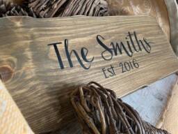 Family Sign. Custom Plaques, Personalised Family Sign/Plaque. Last Name Wall Sign Sign, Personalised Kitchen Decor - thumbnail 1