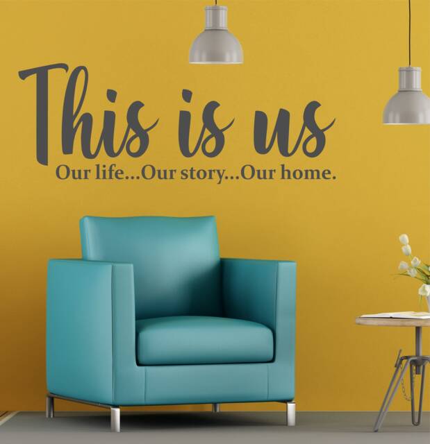 This Is Us Wall Decal, Family Home Quote Sticker - image 1