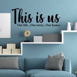This Is Us Wall Decal, Family Home Quote Sticker - thumbnail 2