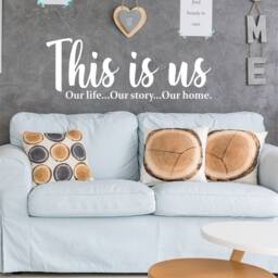 This Is Us Wall Decal, Family Home Quote Sticker - thumbnail 3