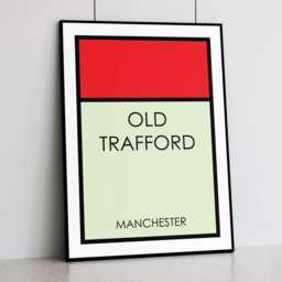 Old Trafford Art Print Manchester United Stadium, Modern Wall Decor - thumbnail 1