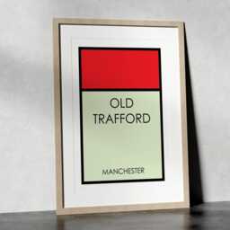 Old Trafford Art Print Manchester United Stadium, Modern Wall Decor - thumbnail 2