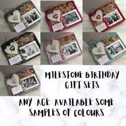 Personalised 21st Birthday Photo Frame Wooden Plaque Gift Hamper Set Keepsake Letterbox - thumbnail 2