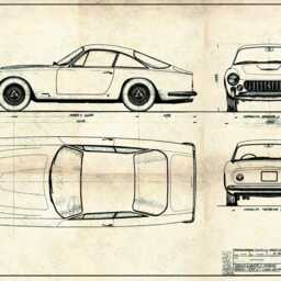 Vintage Ferrari 250 Gt Lusso Art Print - thumbnail 3
