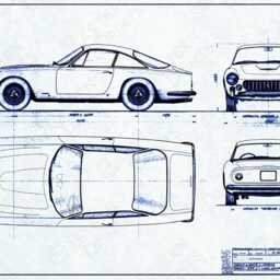 Vintage Ferrari 250 Gt Lusso Art Print - thumbnail 4