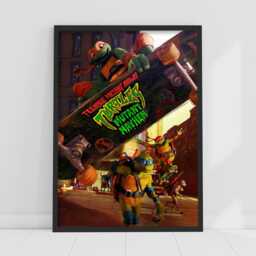 Teenage Mutant Ninja Turtles Print - Mikey Skateboard Mayhem Poster Tmnt Wall Art - thumbnail 2