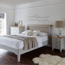 Every Night Kiss Me Goodnight Wall Sticker, Kiss Decal, Bedroom Quotes, Stickers - thumbnail 3