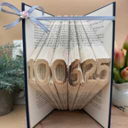 Anniversary Card, Folded Book Art, Gifts For Readers - thumbnail 3