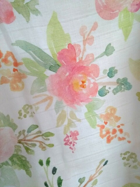 Cotton Muslin - Indy Style Muslin-Baby Muslin- Floral Swaddle -Muslin Swaddle- Muslin Wrap -Cocoon Swdaddle- Double Gauze-Baby Girl - image 1