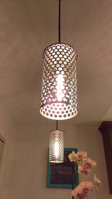 Set Of 2 Industrial Ceiling Lamps/ Modern Lighting/Contemporary Decor/ Chandelier/ Lights/ Handmade Lamp/ Home/ Lamps - image 1