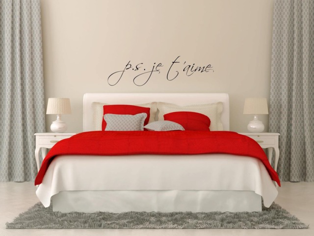 Ps I Love You Decal, Je T'aime Vinyl Sticker, Romance Decal Quote, P.s. D??coration, P.s I Wall - image 1