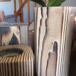 Wood Candle Holders - thumbnail 3