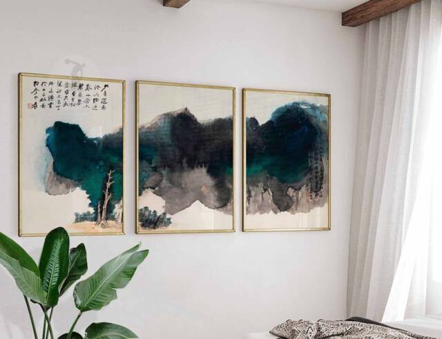 Chinese Set Of 3 Posters, Chang Dai-Chien, Japanese Art Print, Oriental Poster Sets, Asian Decor, Gallery Wall, Gift Idea, A1/A2/A3/A4 - image 1