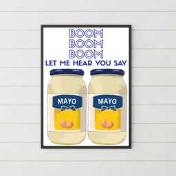 Song Lyric Poster, Mayonaise, Poster Print For Kitchen, Quirky Decor Wall Art - thumbnail 2