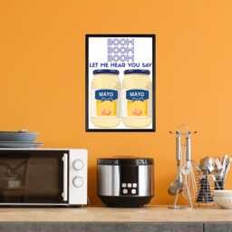 Song Lyric Poster, Mayonaise, Poster Print For Kitchen, Quirky Decor Wall Art - thumbnail 3