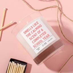 Teacher Gift. End Of Year Candle. Relaxing Gift Teacher. Completed School Box - thumbnail 1