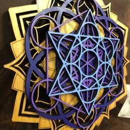Lotus Mandala, Metatron's Cube, Seed Of Life, Wall Art, Laser Cut, Sacred Geometry - thumbnail 2