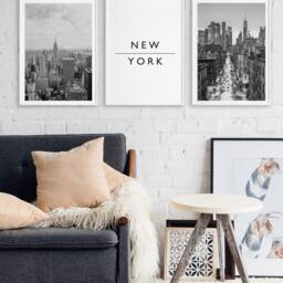 New York City Print Set Black & White Travel Photography, Set Of 3 - thumbnail 3