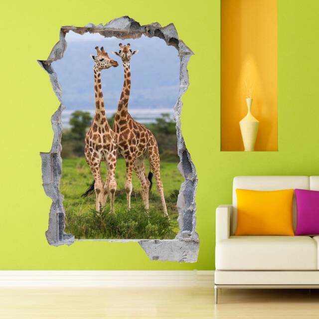 Giraffe African Animal Wildlife Wall Decal Sticker Mural Poster Print Art Home Decor Ct42 - image 1