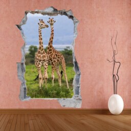 Giraffe African Animal Wildlife Wall Decal Sticker Mural Poster Print Art Home Decor Ct42 - thumbnail 2