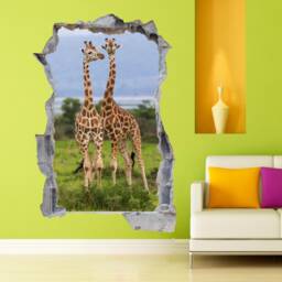 Giraffe African Animal Wildlife Wall Decal Sticker Mural Poster Print Art Home Decor Ct42 - thumbnail 1